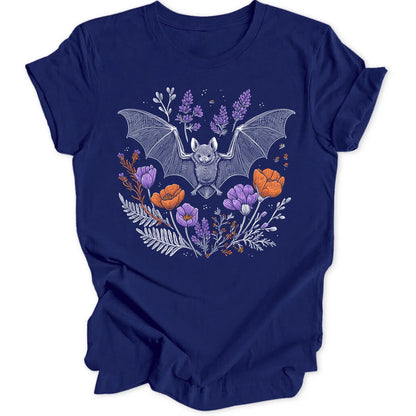 Botanical Bat - Navy