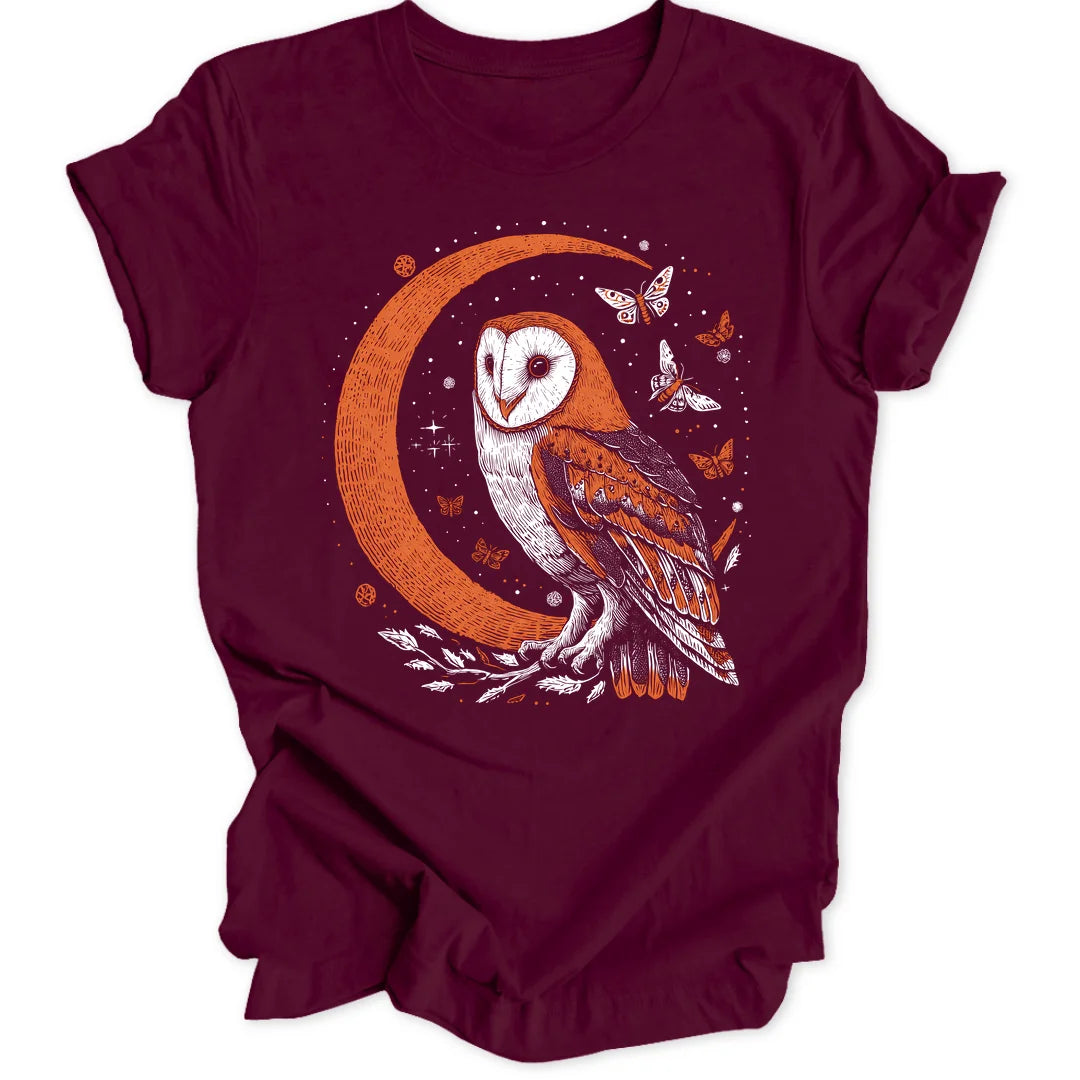 Crescent Owl - Maroon