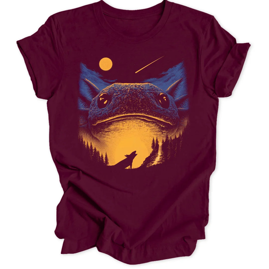 Axolotl Moon - Maroon