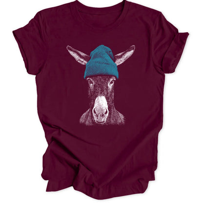 Beanie Donkey - Maroon