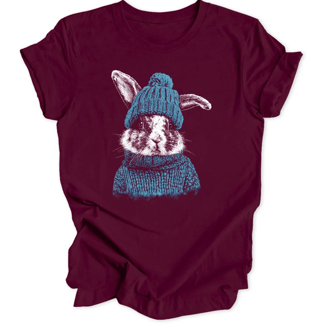 Beanie Rabbit - Maroon