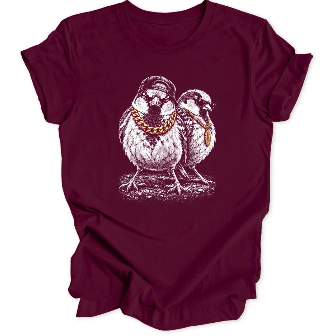 Bling Sparrows - Maroon