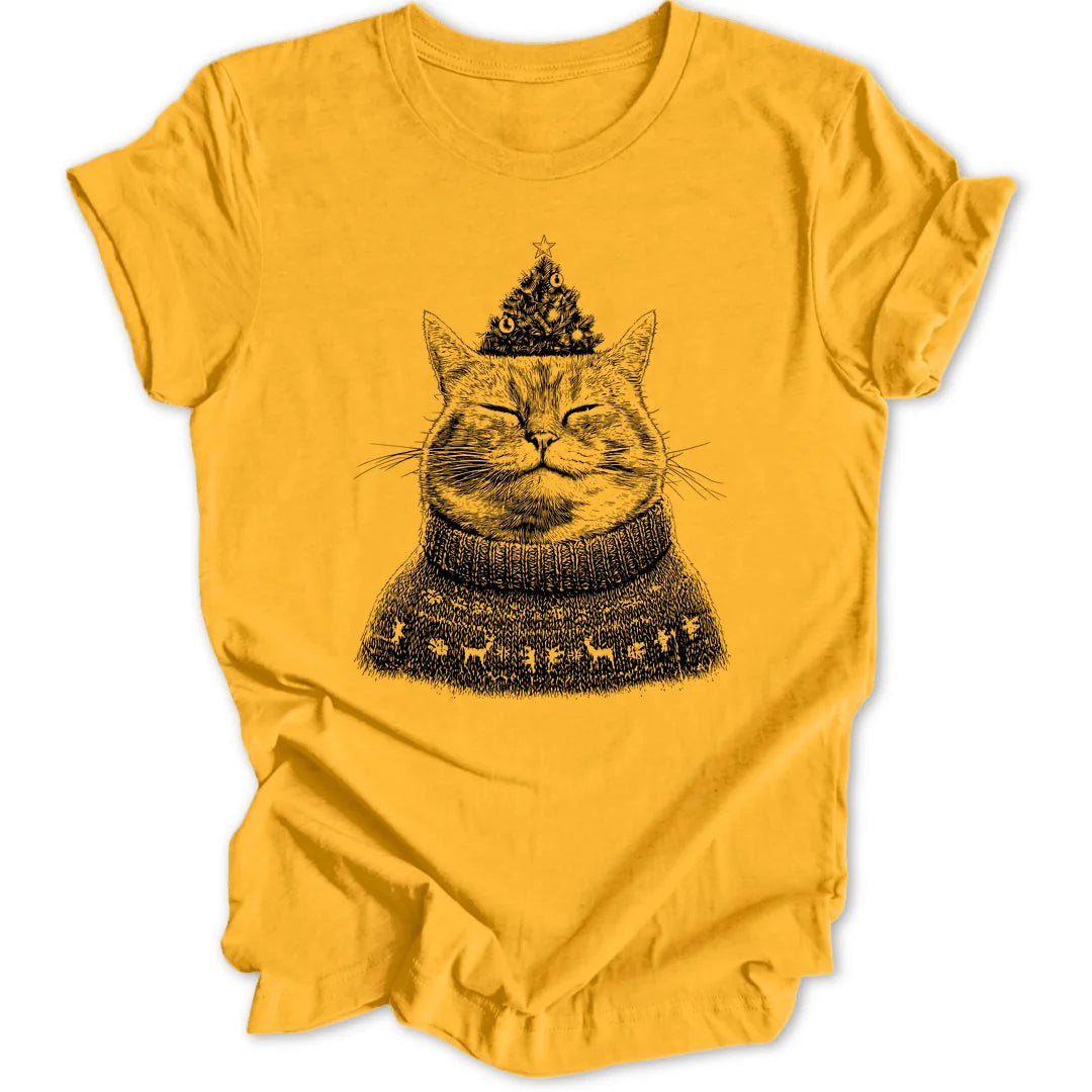Christmas Cat - Gold