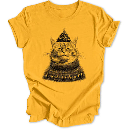 Christmas Cat - Gold