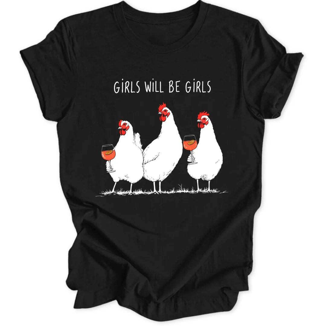 Girls Chickens - Black