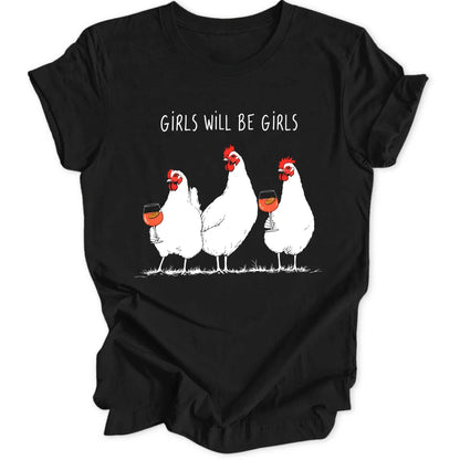 Girls Chickens - Black