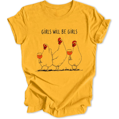 Girls Chickens - Gold