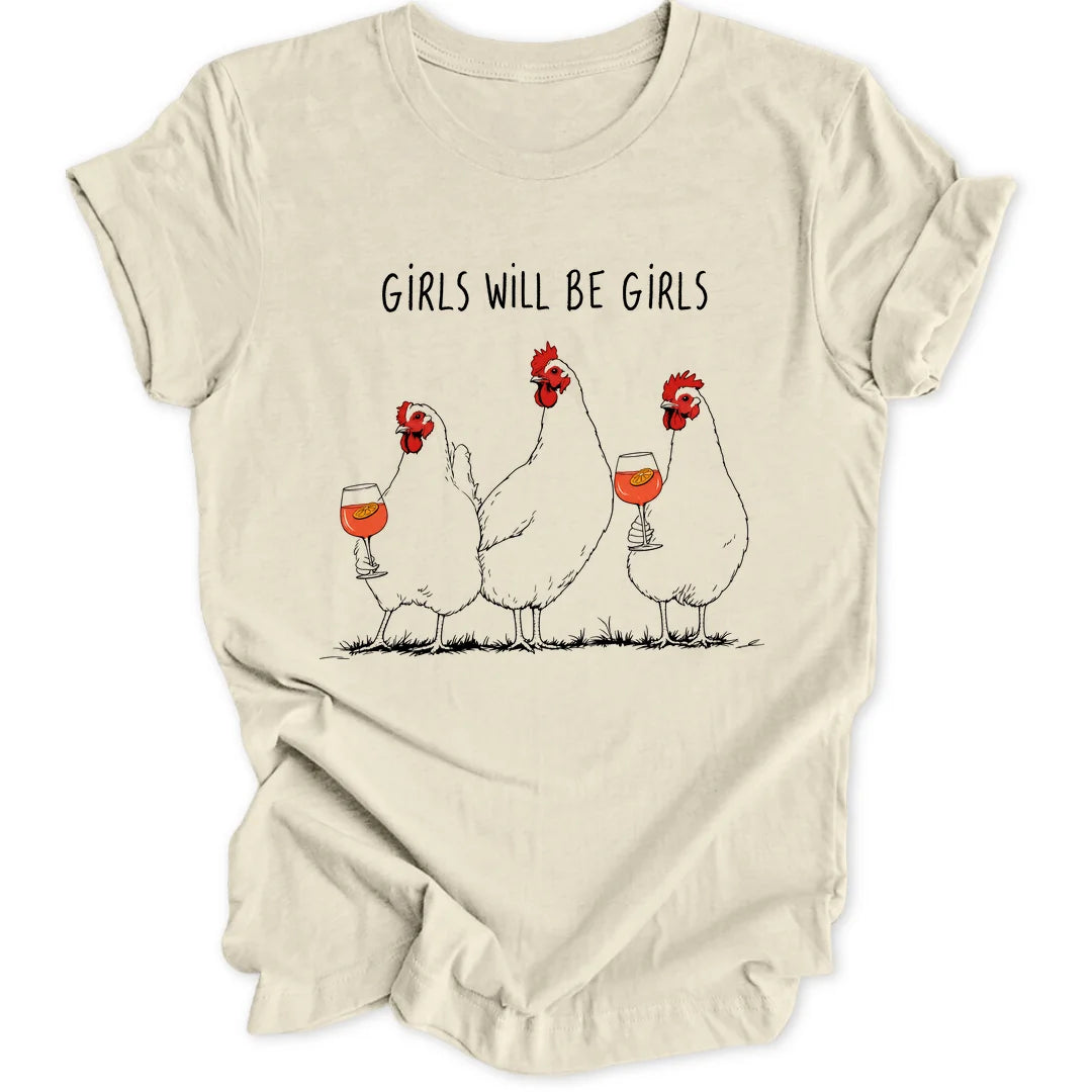 Girls Chickens - Natural