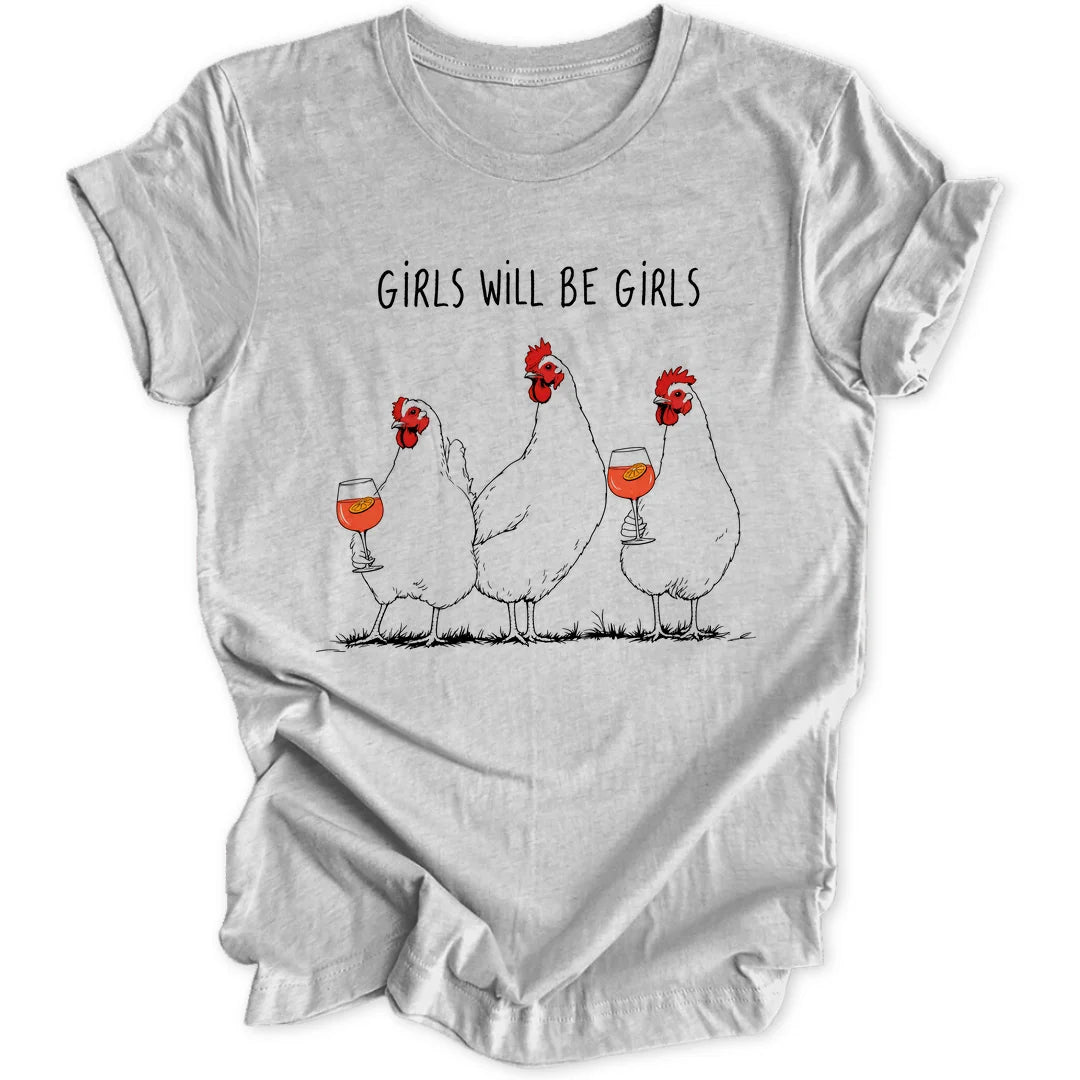 Girls Chickens - Sport Grey