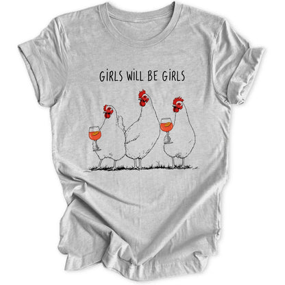 Girls Chickens - Sport Grey
