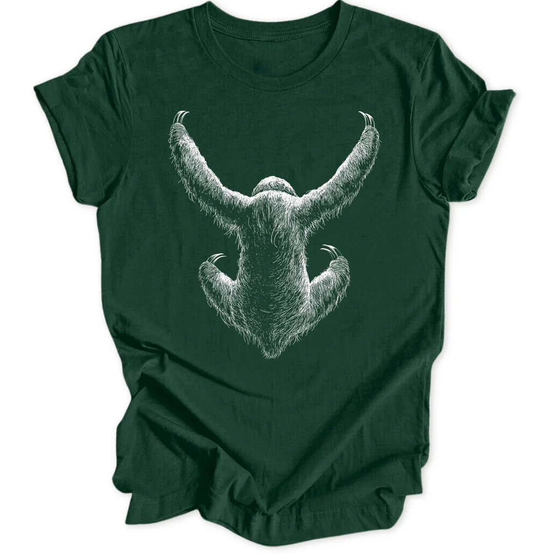 Hanging Sloth - Forest Green
