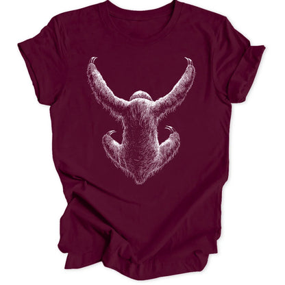 Hanging Sloth - Maroon