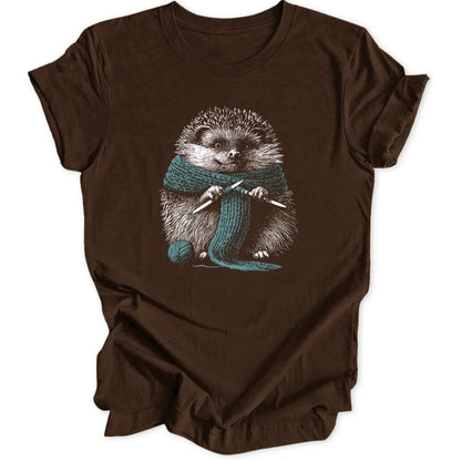 Knitting Hedgehog - Dark Chocolate