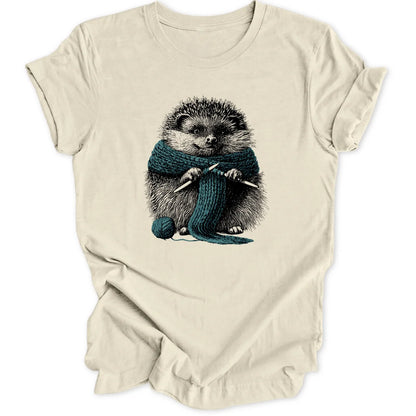 Knitting Hedgehog - Natural