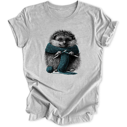 Knitting Hedgehog - Sport Grey
