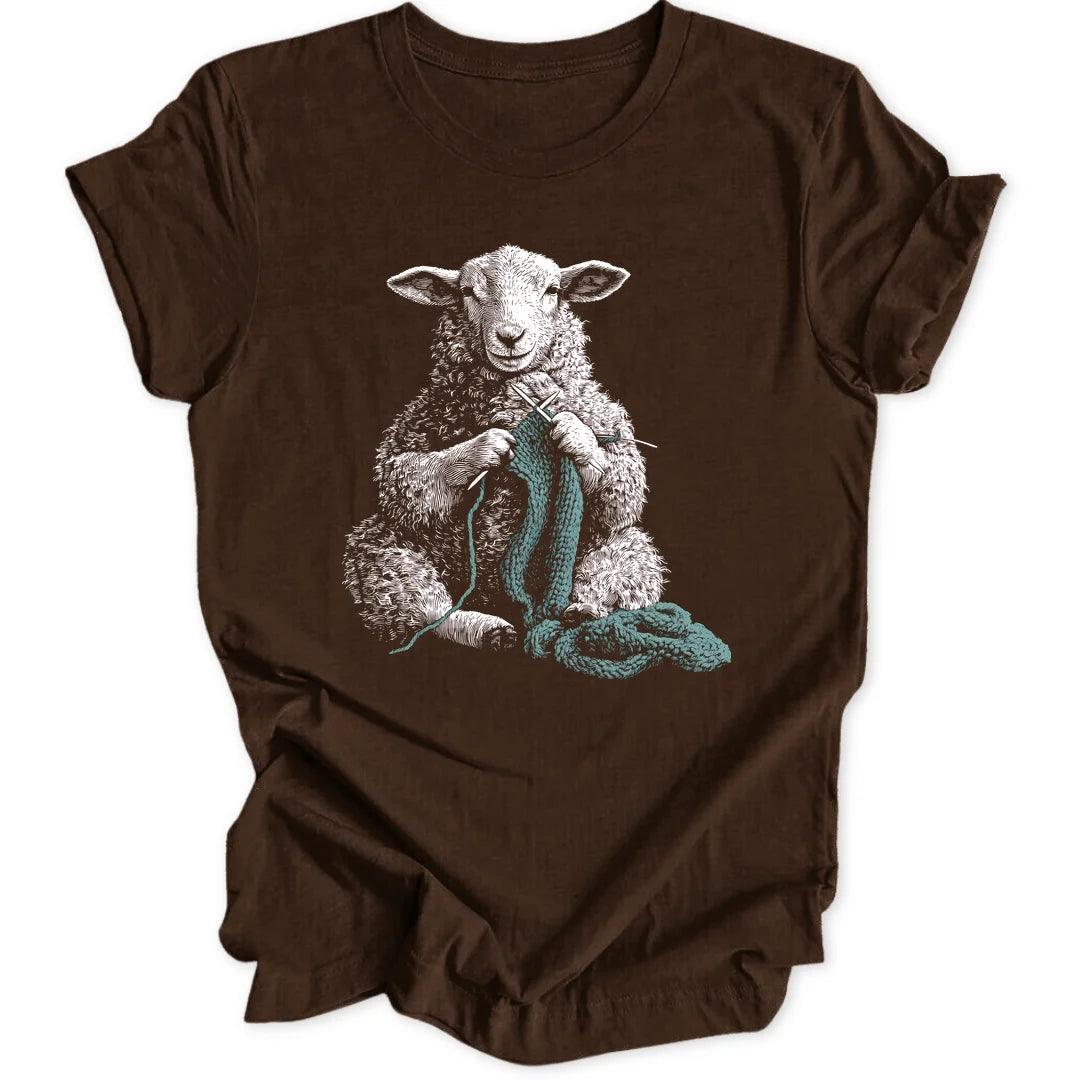 Knitting Sheep - Dark Chocolate