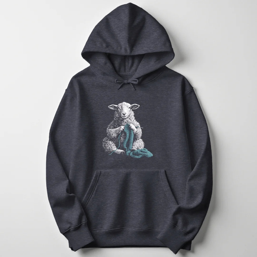 Knitting Sheep - Dark Heather