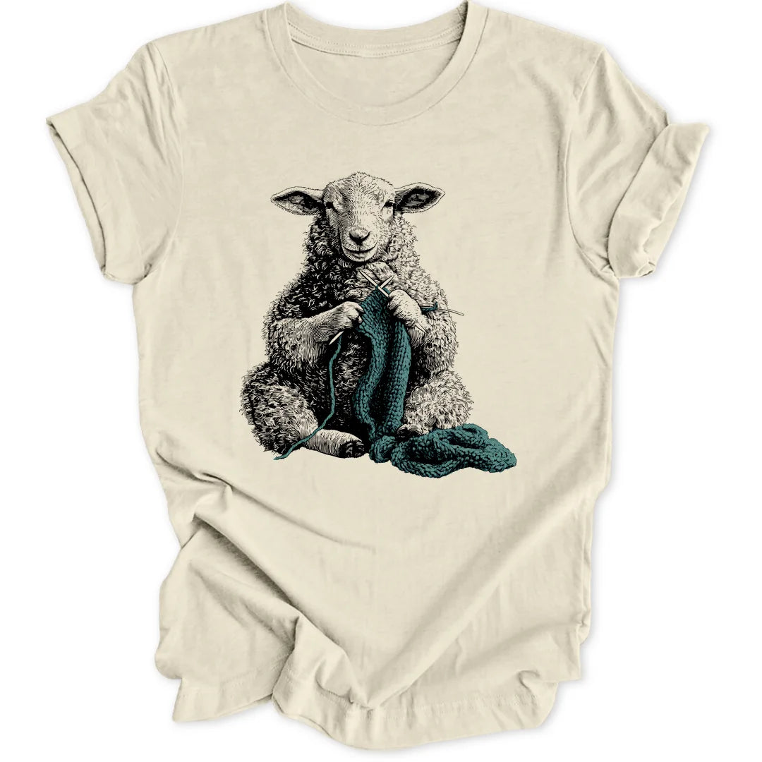 Knitting Sheep - Natural