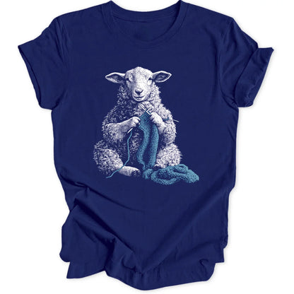 Knitting Sheep - Navy