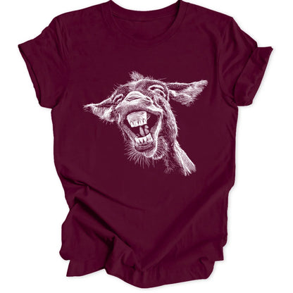 Laughing Donkey - Maroon