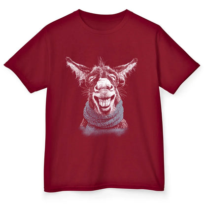 Scarf Donkey - Cardinal Red
