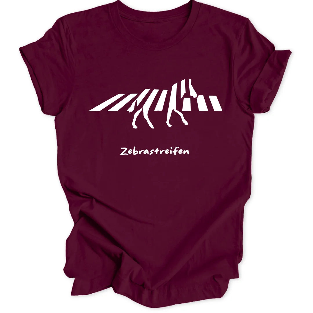 Zebrastreifen - Maroon