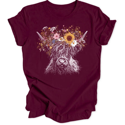 Blooming Cow - Maroon