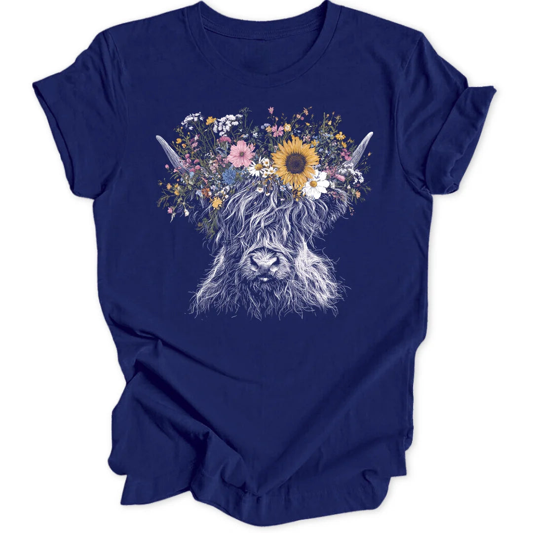 Blooming Cow - Navy
