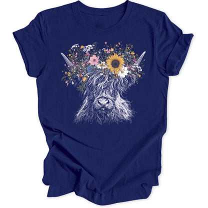 Blooming Cow - Navy