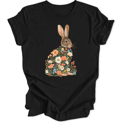 Flower Rabbit - Black