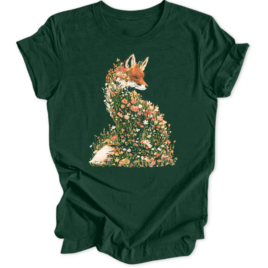 Wildflower Fox - Forest Green