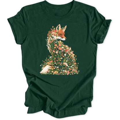 Wildflower Fox - Forest Green