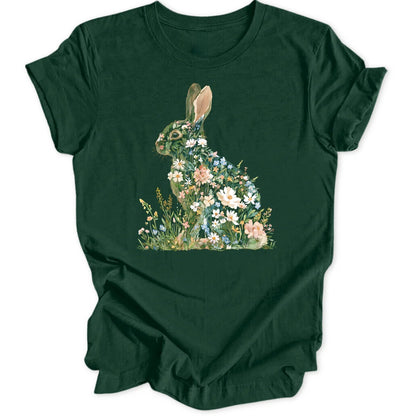 Wildflower Rabbit - Forest Green