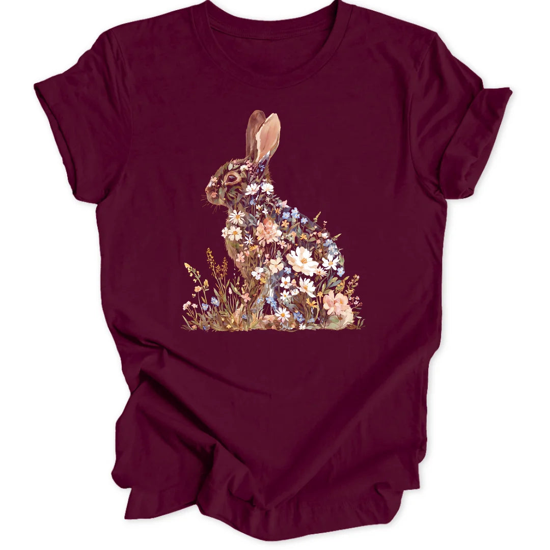 Wildflower Rabbit - Maroon