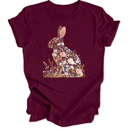 Wildflower Rabbit - Maroon