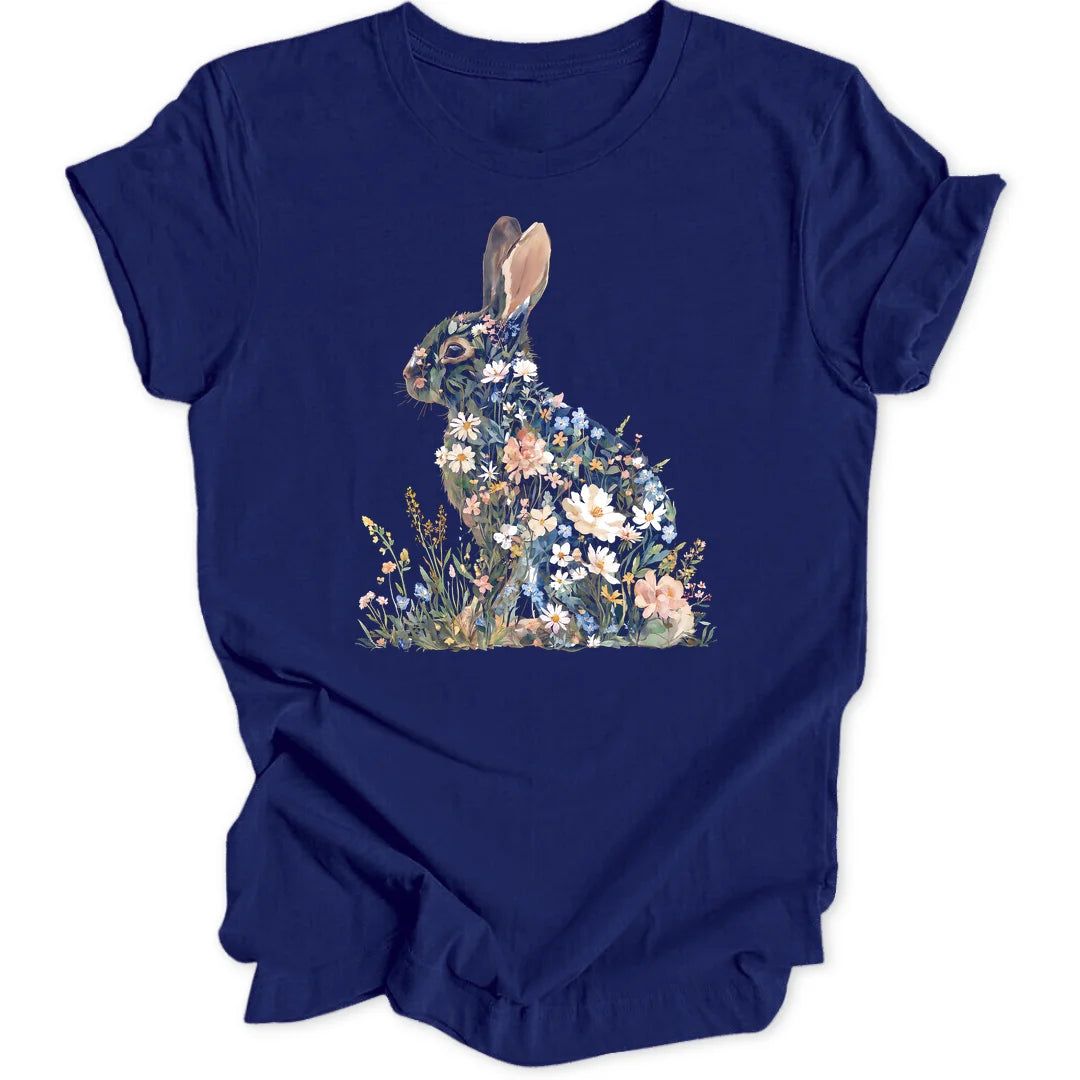 Wildflower Rabbit - Navy