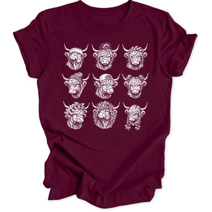 Highland Hairdos - Maroon