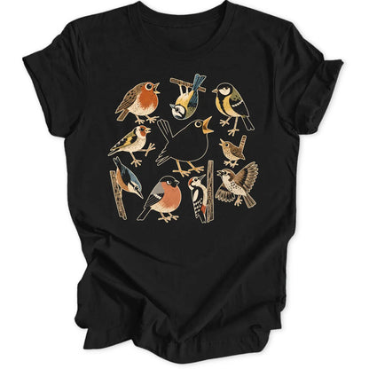 Retro Birds - Black