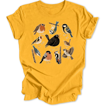 Retro Birds - Gold
