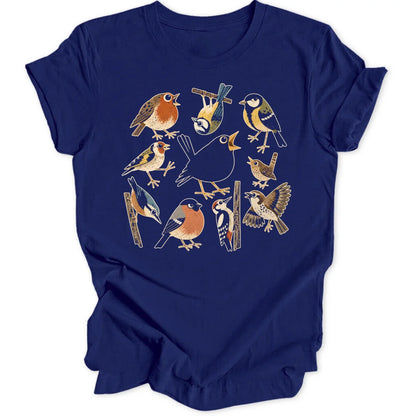 Retro Birds - Navy