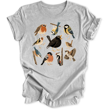 Retro Birds - Sport Grey
