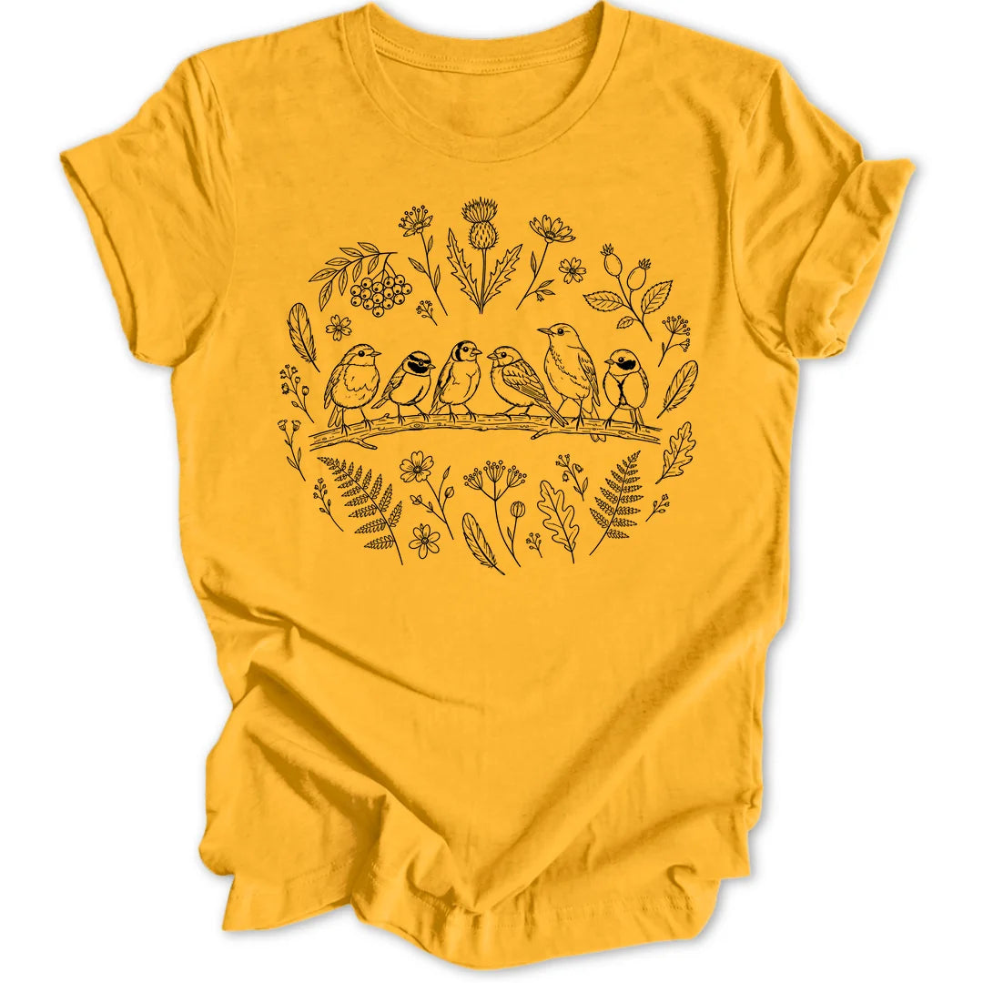 Songbird Wreath - Gold