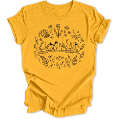 Songbird Wreath - Gold
