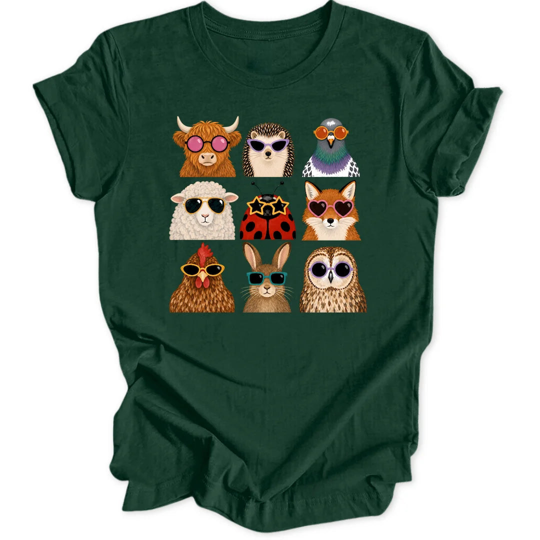 Cool Animals - Forest Green