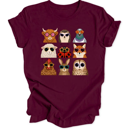 Cool Animals - Maroon