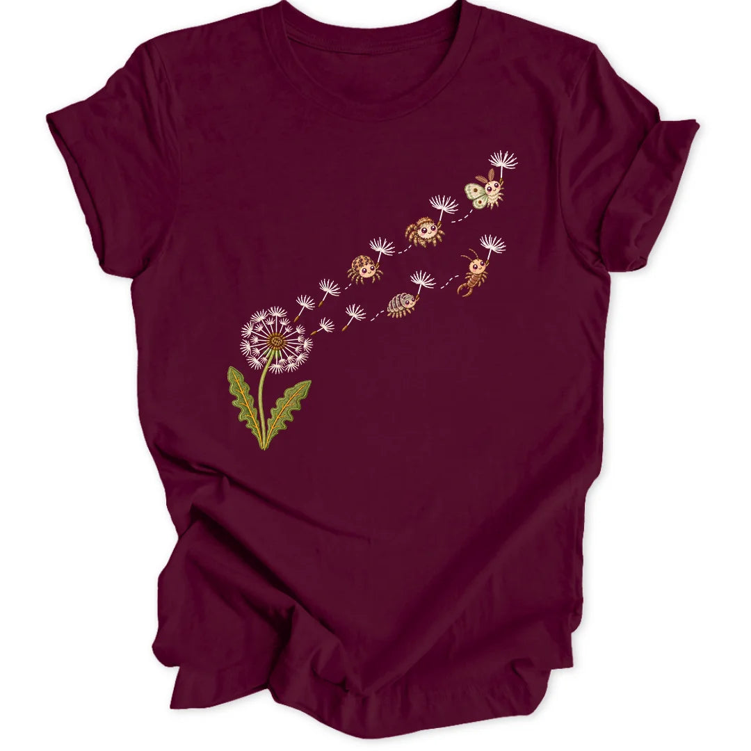 Dandelion Bugs - Maroon