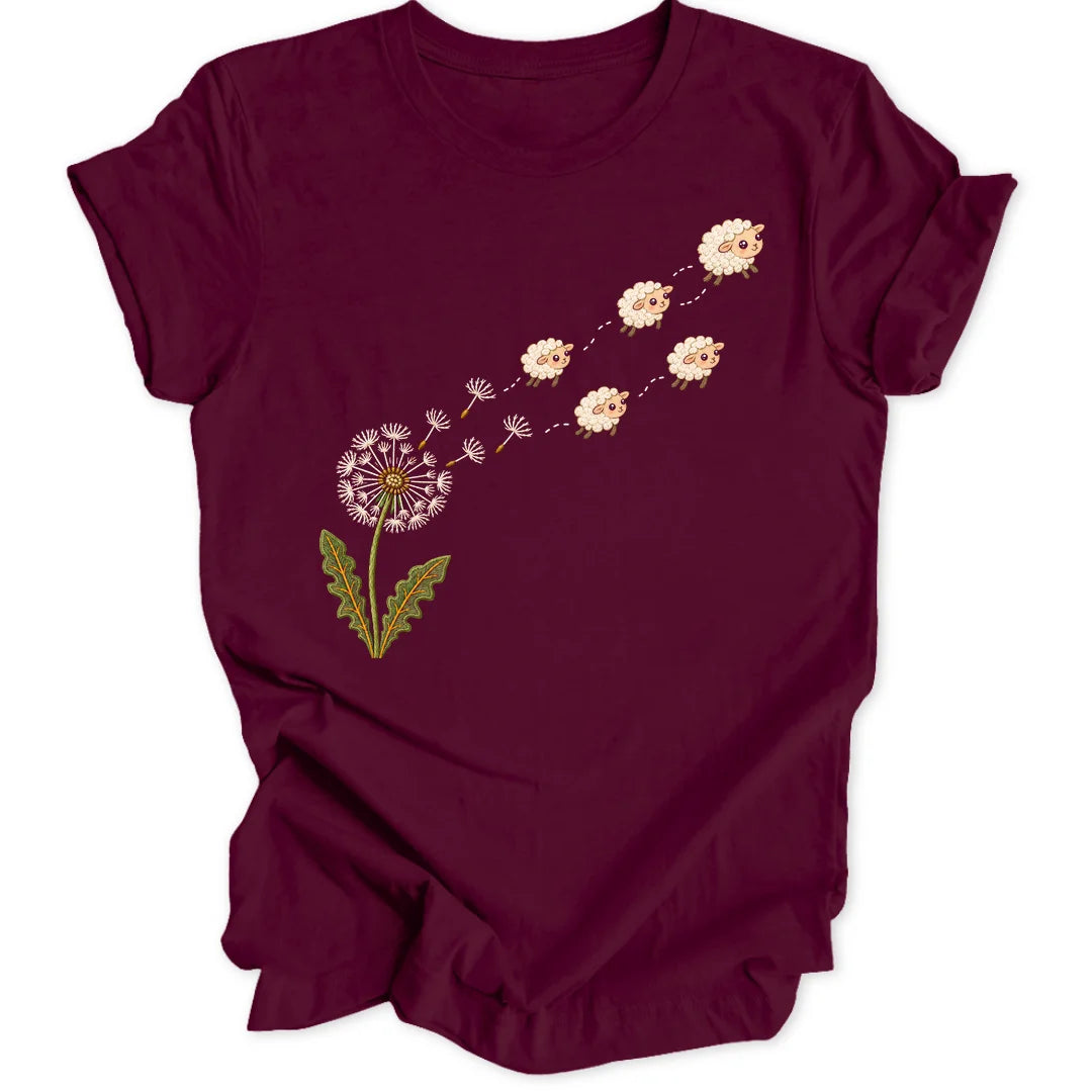Dandelion Sheep - Maroon