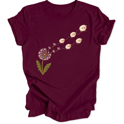 Dandelion Sheep - Maroon