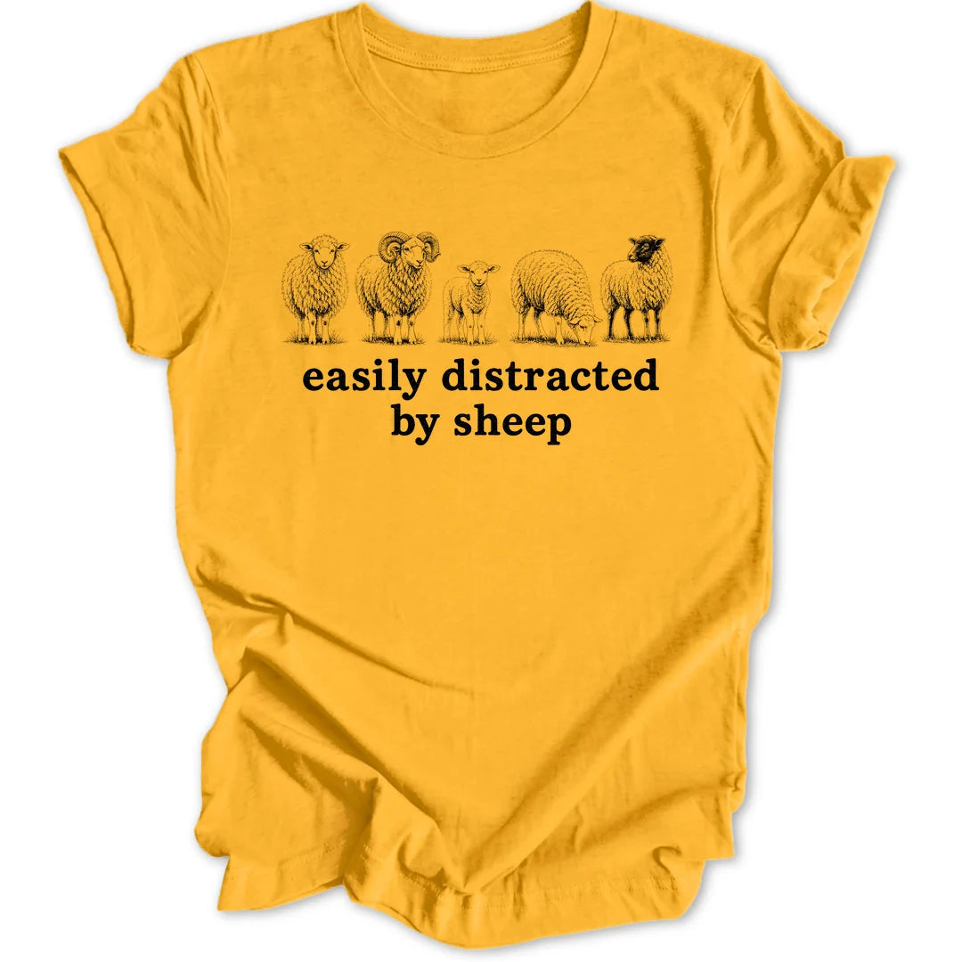 Distracted By Sheep - Gold