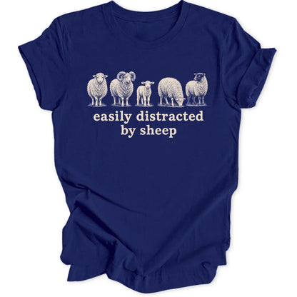 Distracted By Sheep - Navy